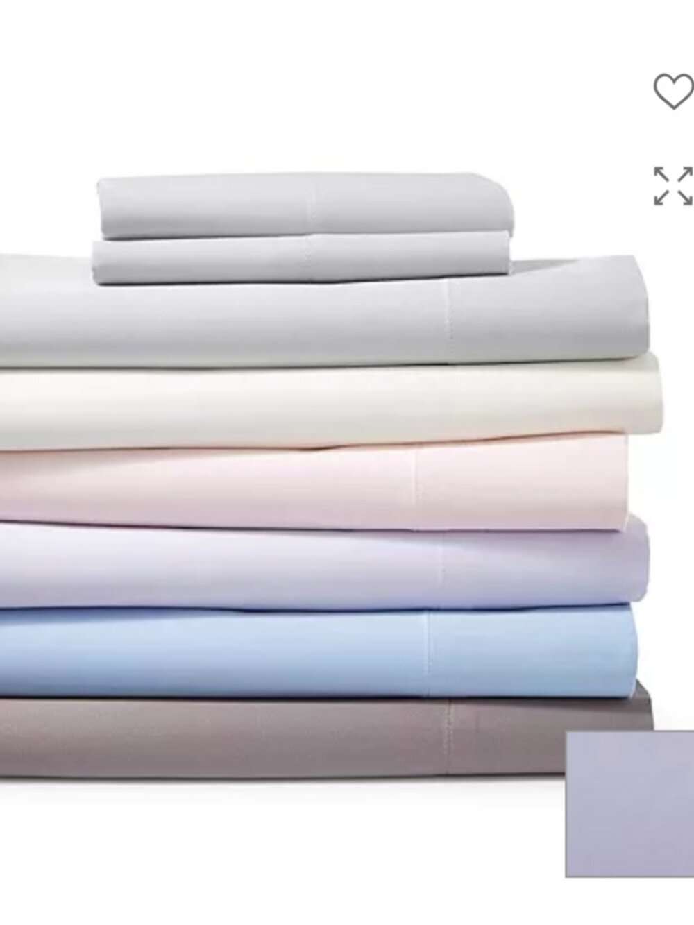 Set of 2 Sky standard pillow shams in orchid purple